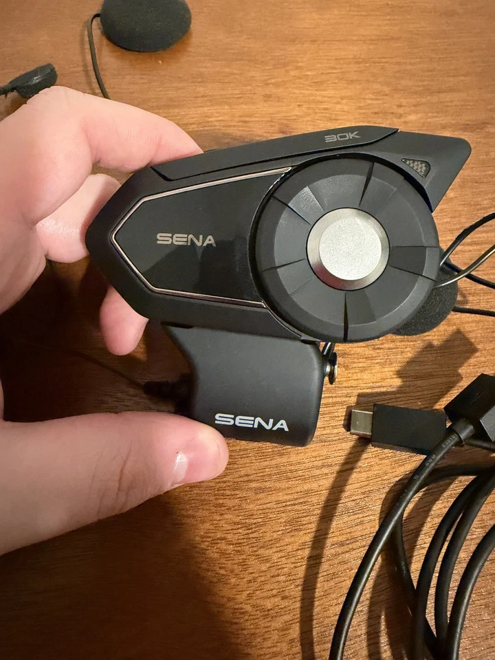 Sena 30K Motorcycle Bluetooth Headset with Microphones and Speakers - Image 3 of 4