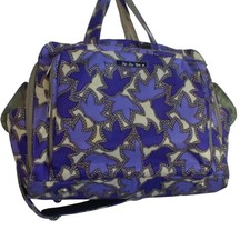 Ju-Ju-Be Be Prepared Diaper Bag Perky Perennials Purple Floral Travel Tote Bag