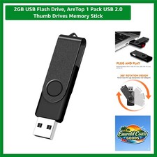 2GB USB Flash Drive - Lightweight Swivel Memory Stick Perfect for Everyday Use