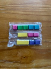 Set of 11 Colorful Keyboard Key Caps Multicolor Red Green Blue Yellow Purple NEW