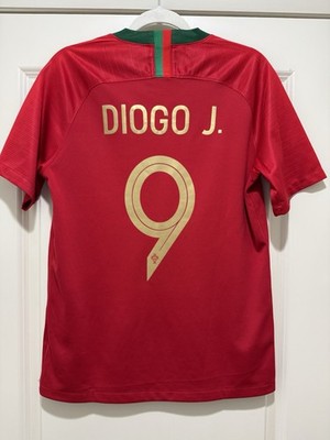Diogo Jota #9 Mens MEDIUM Nike Portugal Home Jersey STADIUM Rare