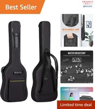 Elegant Padded Backpack Bass Guitar Bag - 48.8" Soft Gig Case with 0.3in Padding
