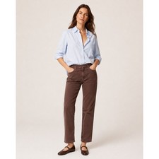 Gap Womens High Rise Vintage Slim Corduroy Pants 12R 31 Dark Brown Espresso