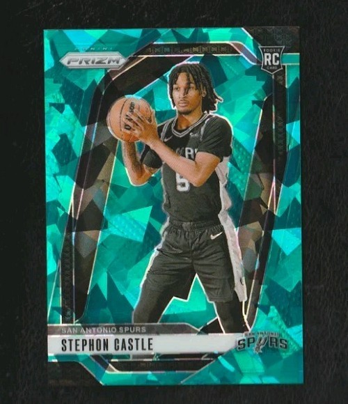 2024 Panini Prizm #234 Stephon Castle Teal Ice Rookie /225