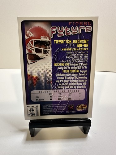 1996 Topps Finest Refractor Tamarick Vanover #69 - Bild 2 von 2