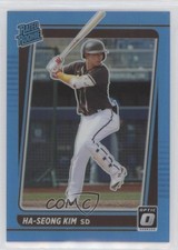 2021 Donruss Optic Rated Rookie Carolina Blue Prizm 45/50 Ha-Seong Kim #65 0rm0