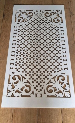 Sale French White Radiator Screen Decorative Panel 6mm 120cm by 60cm MDF