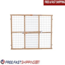 Wooden Metal Baby Safety Gate Adjustable Tool Free Easy Install 30-50 Inch New