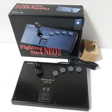 HORI FIGHTING STICK NEO 2 HNS-08 with Box NEO GEO Controller Tested Import Japan