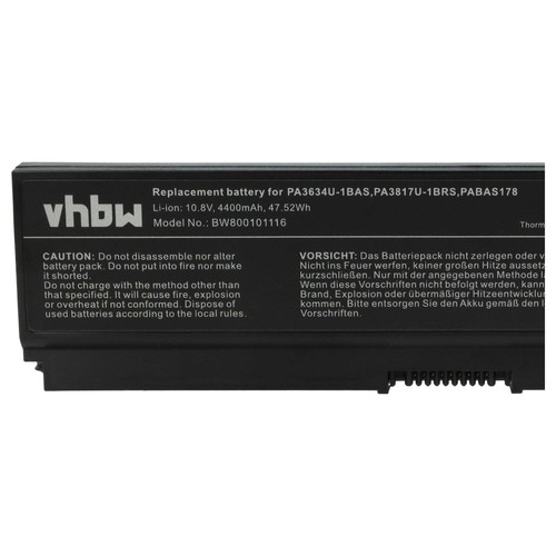 Akku für Toshiba Satellite Pro C650 L510 L600 C650D C660 C660D 4400mAh 10,8V - Bild 5 von 9