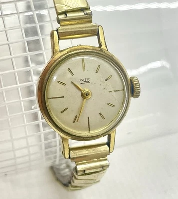 CITO DAMENUHR VINTAGE UHR watch swiss made Handaufzug 60S 70S GOLD PLATED - Bild 1 von 4