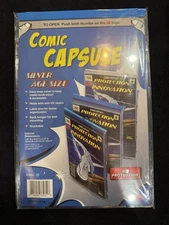 Silver Age Size ComicCapsule - BLUE - (Fits Your Bagged Comic Perfectly!)
