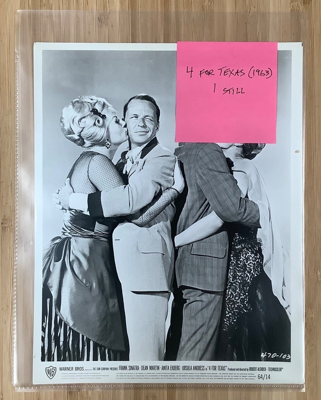 1 4 for Texas (1963) original movie still A. Ekberg/F. Sinatra/D. Martin/Andress