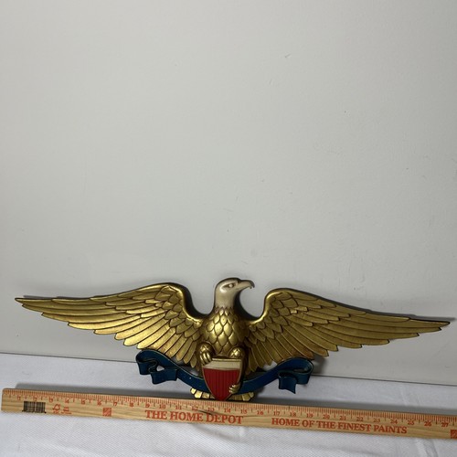 Vintage Küster Aluminiumguss Amerikanischer Weißkopfseeadler 27" patriotische Wandrelief - Bild 3 von 14