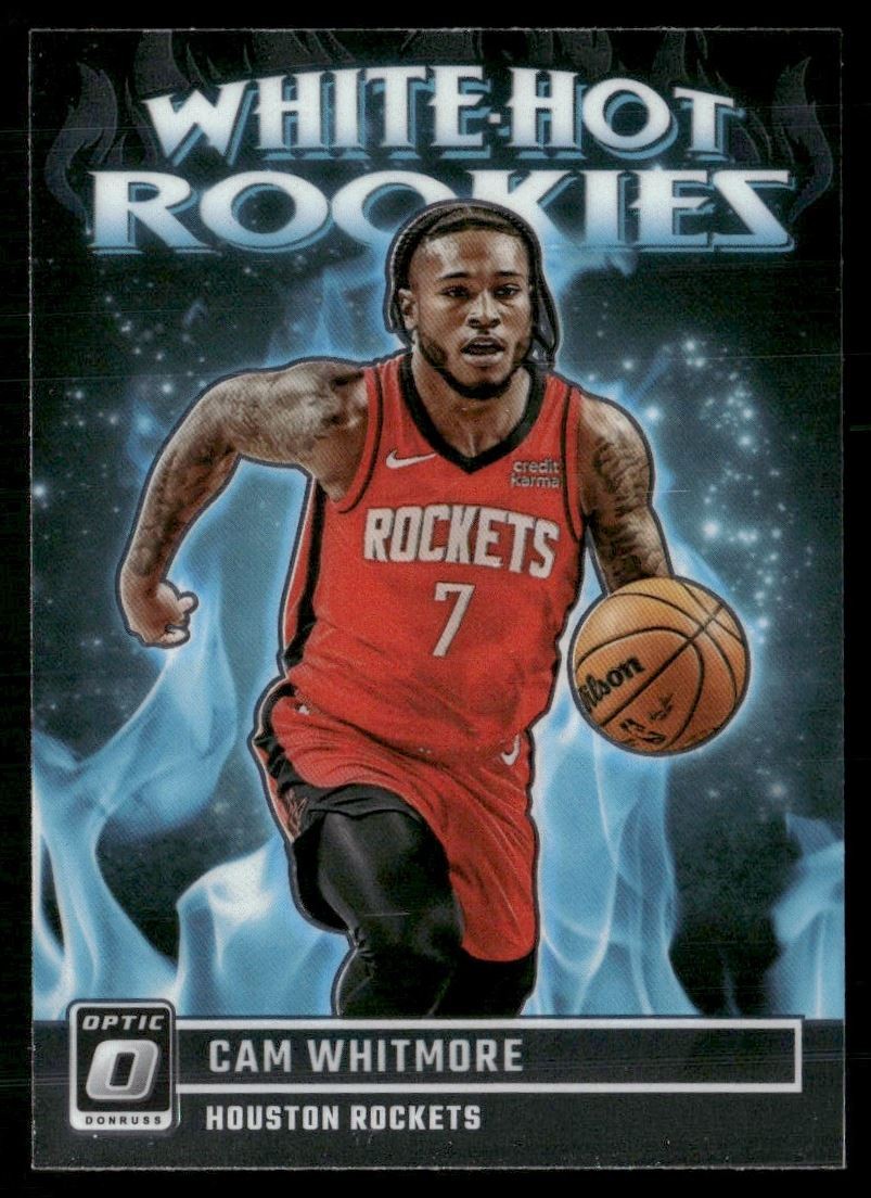Cam Whitmore 2023-24 Donruss Optic White Hot Rookies Houston Rockets #5