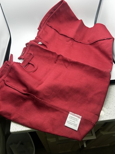 Longaberger Magazine Basket Liner Paprika Red Fabric NEW 2 Handle - Picture 2 of 2
