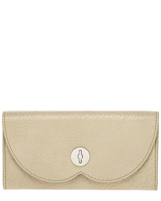 Burberry Chess Leather Continental Wallet Women's Green