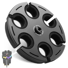  Multi Microphone Holder, Aluminum Multi Mic Holder Holds Up to 6 Mics, Wired 