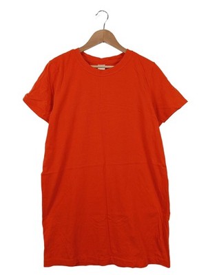 H&M BASIC Shirtkleid Damen Kleid Gr. DE 40 rot Casual-Look