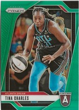 2024 Panini Prizm WNBA Tina Charles #36 Green Prizm SP Atlanta Dream (A)