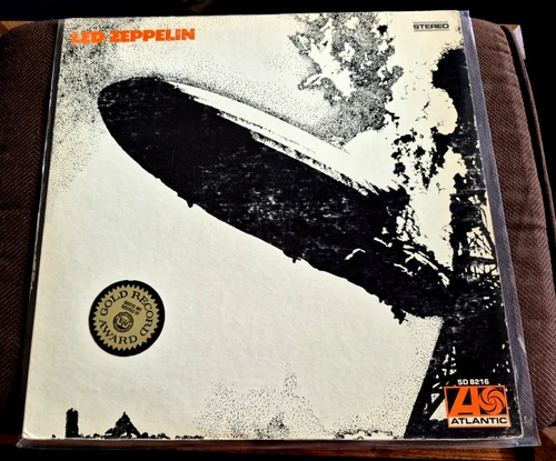 VINTAGE vinyl LED ZEPPELIN 1969 GOLD AWARD RECORD Album Atlantic SD-8216