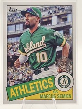 2020 Topps #85TB-33 Marcus Semien 1985 Topps Baseball 35th Anniversary