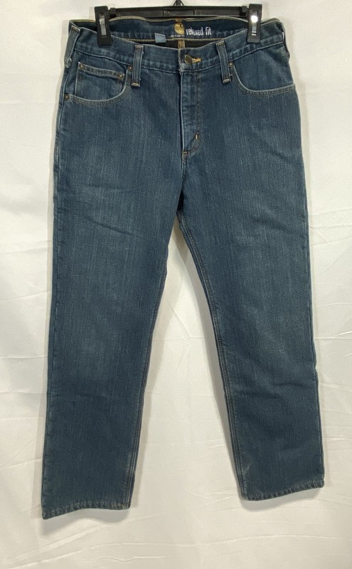 Carhartt Men's Rugged Flex Relaxed Fit Jeans Blue Denim Sz 31x30 102803-666
