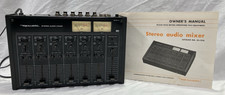 Realistic Stereo Audio Mixer 32-1210 w/Manual - Tested Good