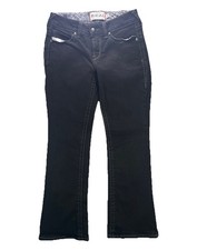 Ariat Real Riding Jeans Womens 29x30 Black Mid Rise Boot Cut Stretch Denim