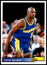 1992 Latrell Sprewell Rookie Upper Deck BASKETBALL #386 Golden State Warriors