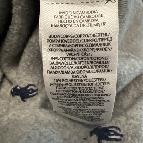 Polo Ralph Lauren Pony Gray Fleece Hoodie Youth Size Medium 10-12 Preppy - Picture 6 of 7