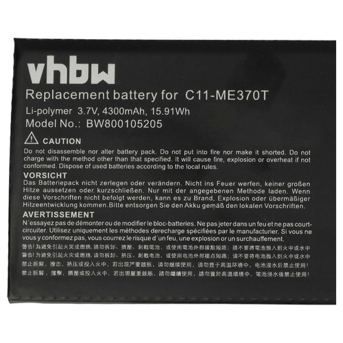 Batería reemplaza Asus 0B200-00120100M-A1A1A-219-17QE C11-ME370T 4300mAh 3,7V - Imagen 5 de 9