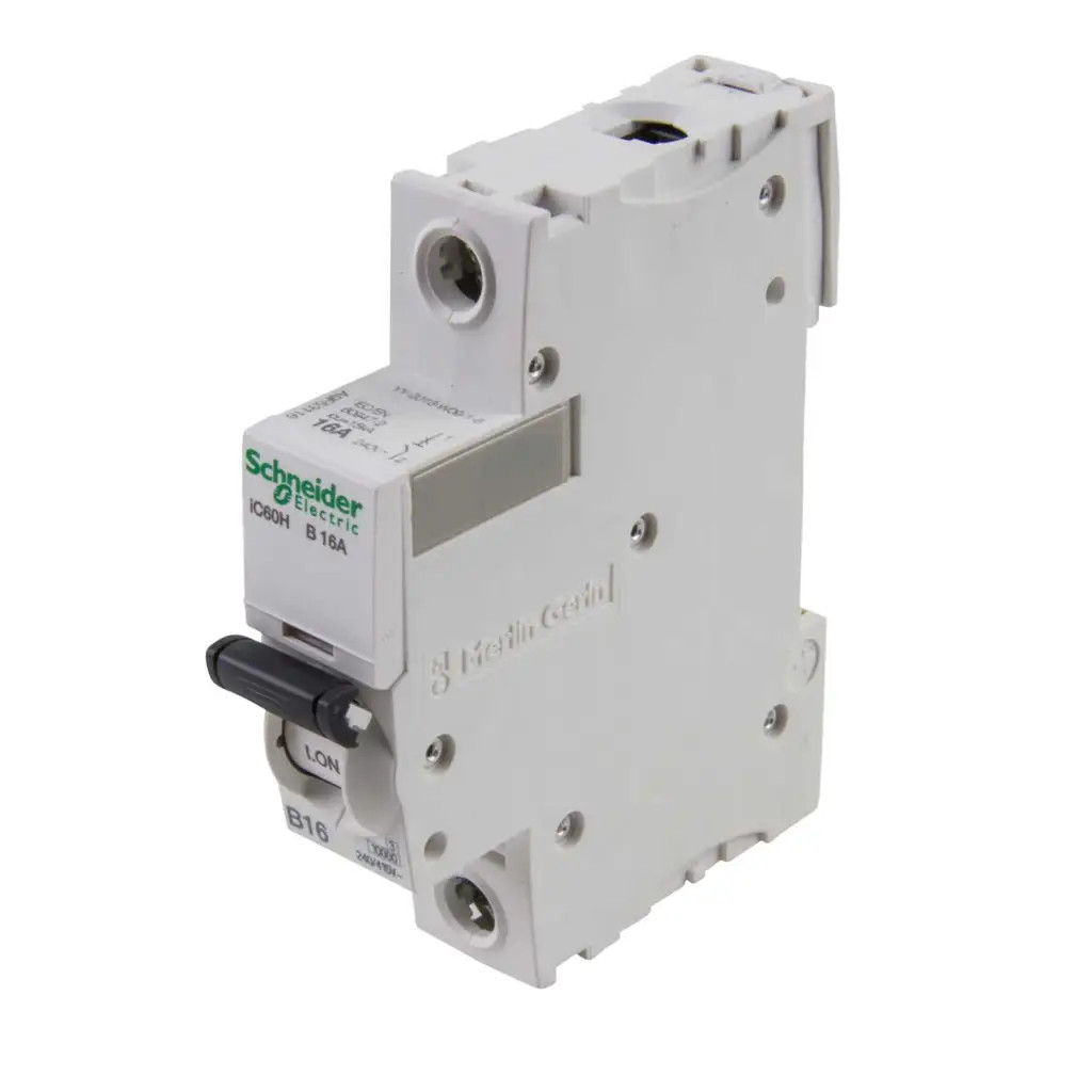 SCHNEIDER 16 AMP 16A B16 CURVE B 10kA MCB CIRCUIT BREAKER A9F53116 IC60H VAT REG