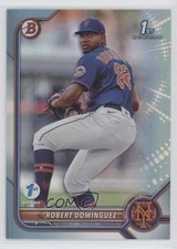 2022 Bowman 1st Edition Sky Blue Foil Robert Dominguez #BPPF-51 2s1