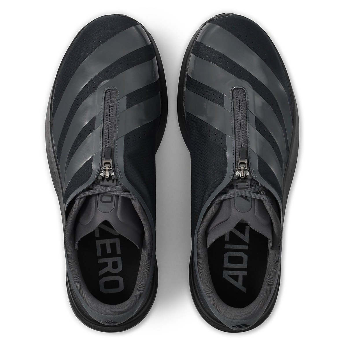 adidas Adizero Evo SL Zip KH9620 Core Black Grey Six Men's Size