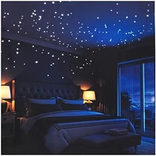 Glow in The Dark Stars Wall Stickers Moon Galaxy Decor