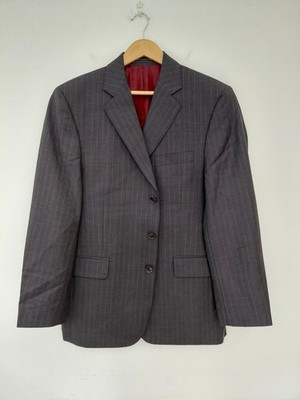Chester Barrie Austin Reed anthrazit grau gestreift Anzug 42 PIN CHALK SAVILE ROW