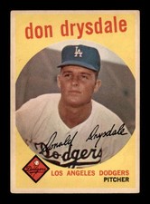 1959 Topps #387 Don Drysdale   VG X3456593