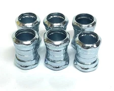 Bridgeport Compression Style Coupling 1 Inch [Lot of 6] NOS