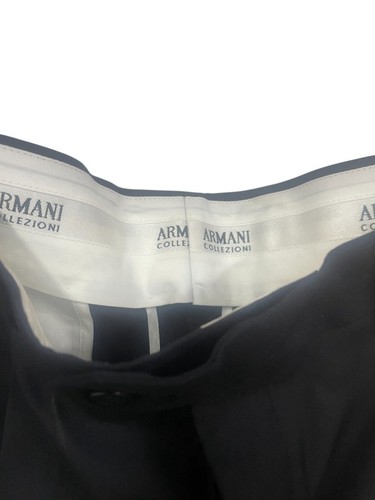 Giorgio Armani Collezioni Men's Suit Navy Blue 5096 Size 36 Waist Size 52 Jacket - Picture 10 of 14