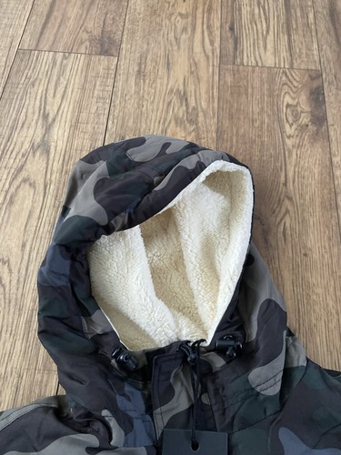 Brandit Men's Military Windbreaker Jacket Sherpa Anorak Size L Camouflage - Picture 4 of 10