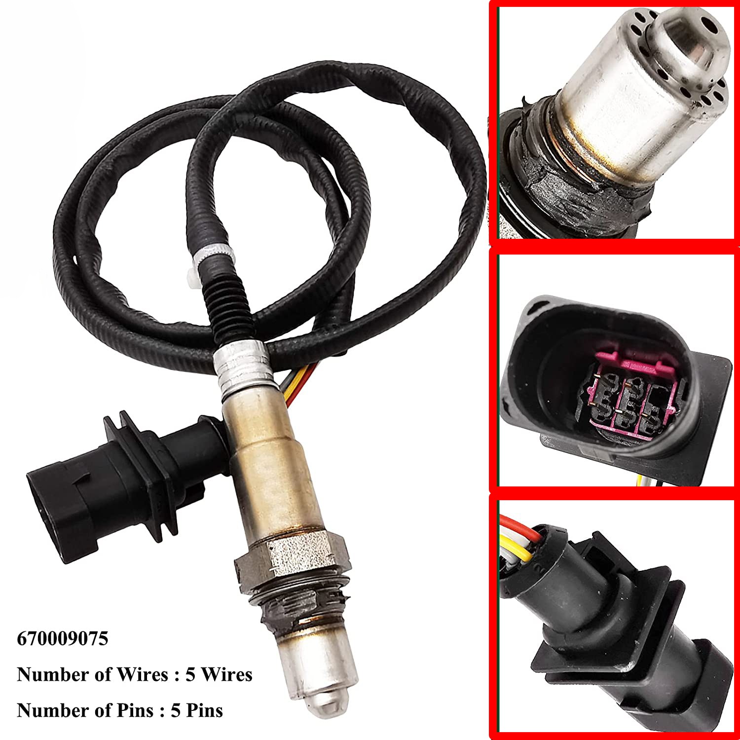 4pcs Up&Downstream Oxygen Sensor For Maserati Ghibli 2014-2020 Levante 2017-2020