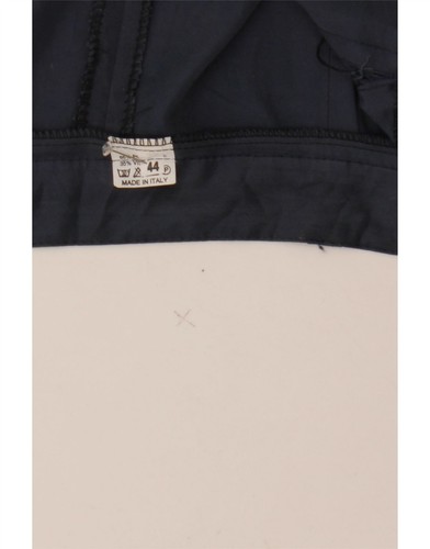 VINTAGE Womens High Waist Pegged Chino Shorts IT 44 Medium W28 Navy Blue BS17 - Picture 3 of 3