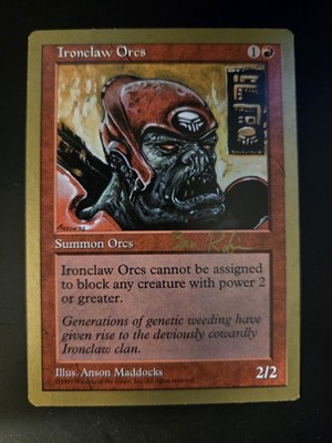 Ironclaw Orcs NM Ben Rubin 5ED 1998 World Championship Decks MTG FREE SHIPPING