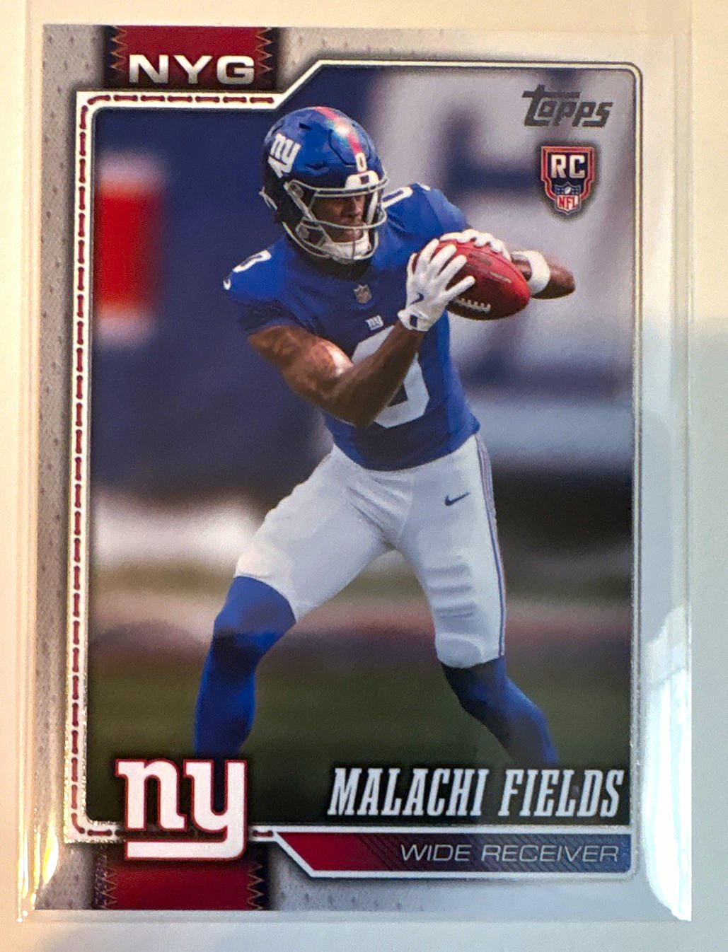 Topps 2026 Flagship Malachi Fields Rookie Card RC #330 New York Giants NFL