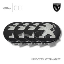ORIGINALE - KIT 4 TAPPI / COPERCHI / COPRI MOZZI RUOTE / CERCHI PEUGEOT 208 (II)