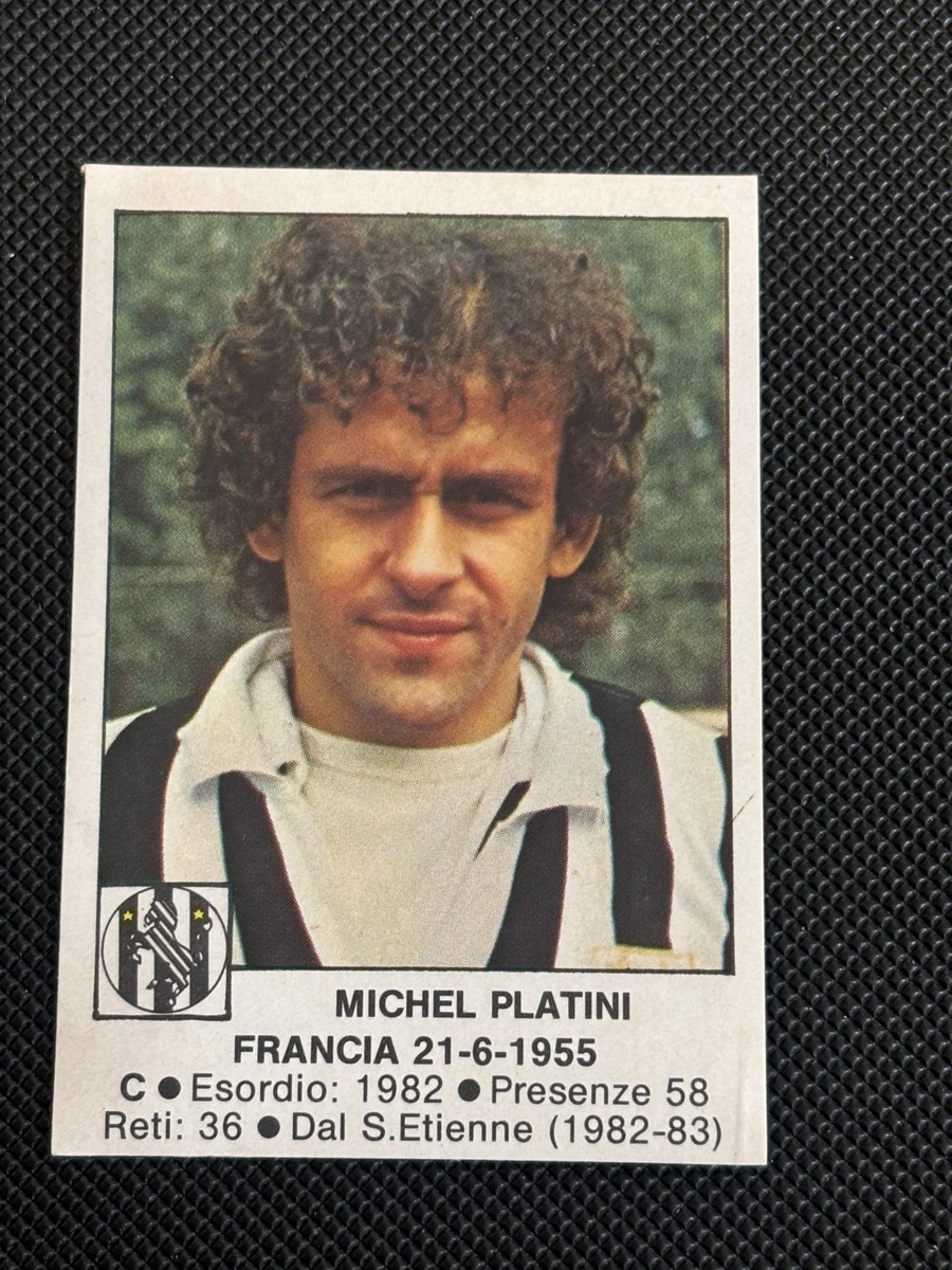 84/85 stickers Michel Platini collector juventus turin grade - Collection