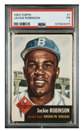 1953 Topps Jackie Robinson PSA 1