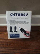 Chtoocy CH-668 Wireless Rechargeable Intercom System: NEW FREE SHIPPING 