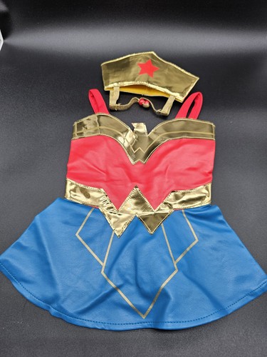 Justice League Wonder Woman Dog Costume XS Dog Costume ~ Costume Fit Runs Big